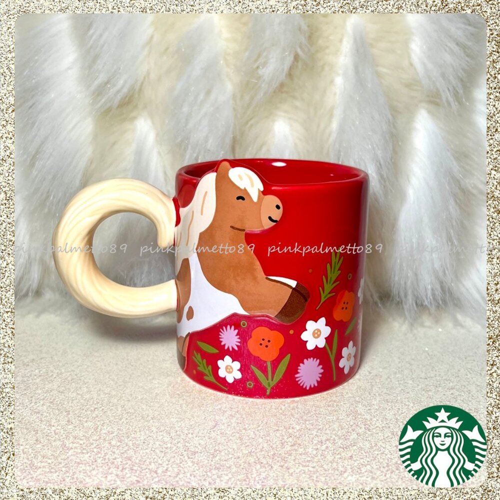 🐴🧧 NWT Starbucks 2026 Lunar New Year 'Year of the Horse 12oz Ceramic Mug